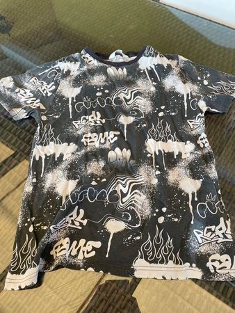 Junge T-Shirt schwarz weiss 170