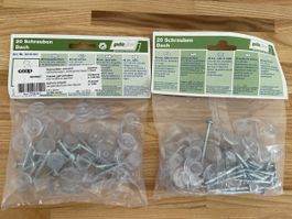 1 Set Schrauben, verzinkt,m.Dichtscheibe, 4.5x45mm