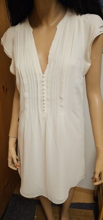 H&M Sommerkleid crèmefarben, Gr. 38, Sommerlich leicht!