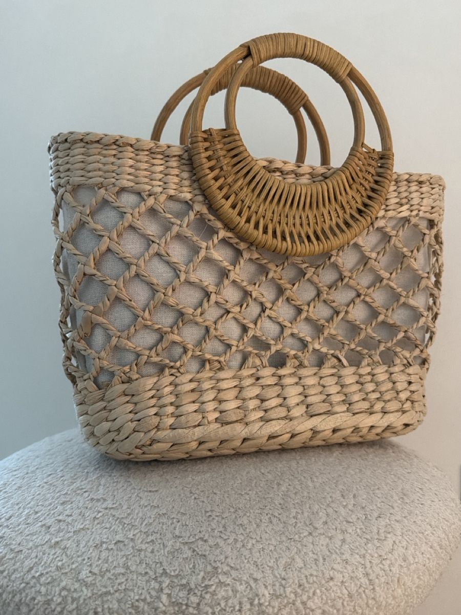 Taschen für Damen: Chic summer straw bag with round handle - Mexican Brand – Neu und originalverpackt aus Paradiso von Ixaya.studio 3