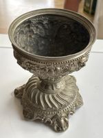 Antiker Fussbecher mit Verzierungen, Silber,(I24)