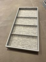KOMPLEMENT Einsatz, 4 Fächer, hellgrau, 25x53x5 cm