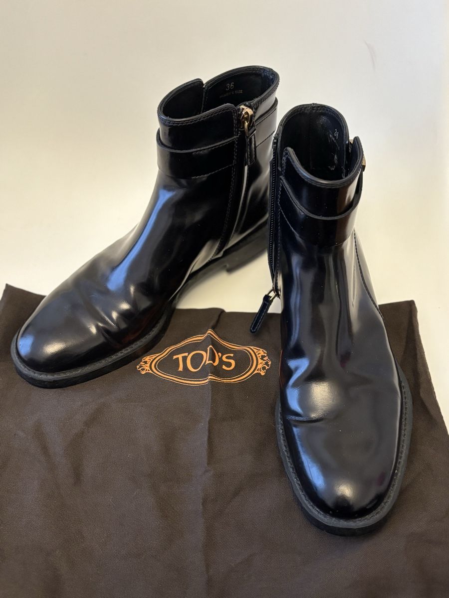Tod'S Scarpe da donna: Tod's en cuir noir, taille 36 – Nuovo (secondo la descrizione) da Lausanne venduto da Charly_brune 1