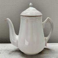 Cafetière PIERRE MOTTON céramique émaillée blanche de GIEN