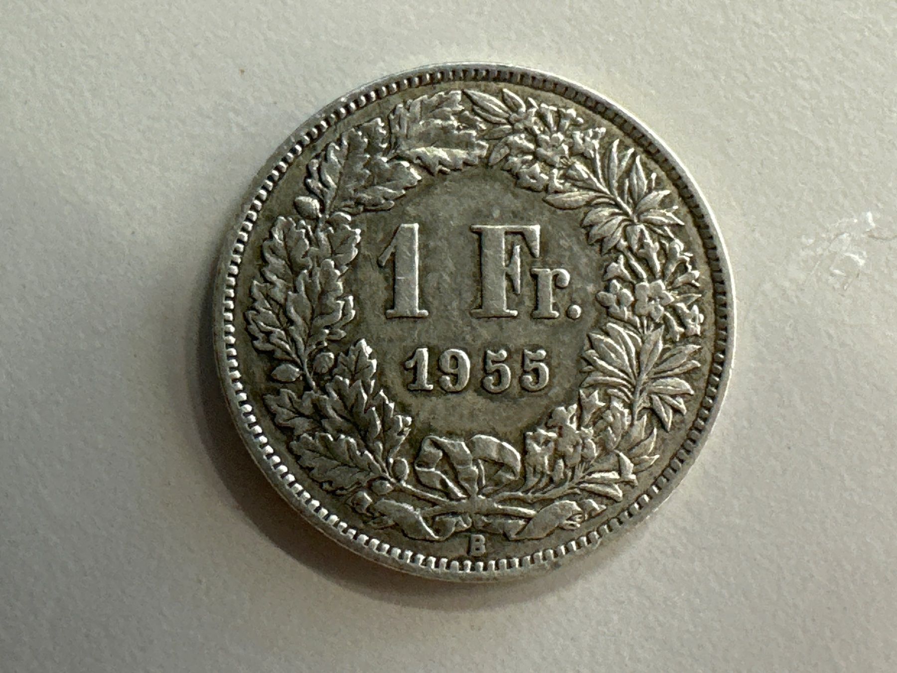 Tutti le monete: 1 Fr. Silber Schweiz 1955 ss – Usato da Herisau venduto da herau