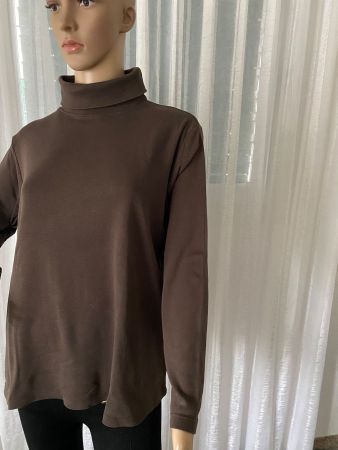 Perfekter Auftritt - Rollkragenpulli Schokkobraun, L/XL