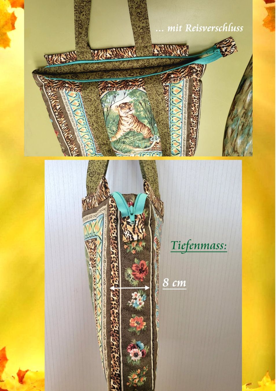 Borse da donna: Stoff Tasche mit passendem Schal – Nuovo (secondo la descrizione) da Linden venduto da Mb2bb 3