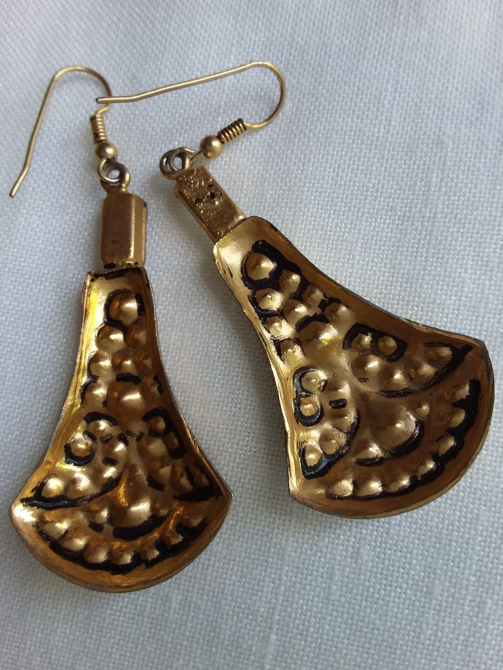 Ohrringe & -stecker: Vintage trendige Gold/Strass Ohrhänger – Gebraucht aus Zürich von helsan 4