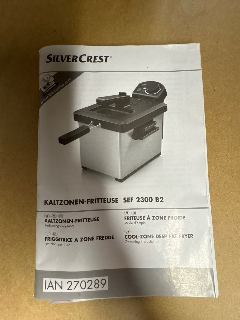 Elettrodomestici da cucina: KALTZONEN-FRITTEUSE SEF 2300 B2 – Usato da Andhausen venduto da Resch89 4