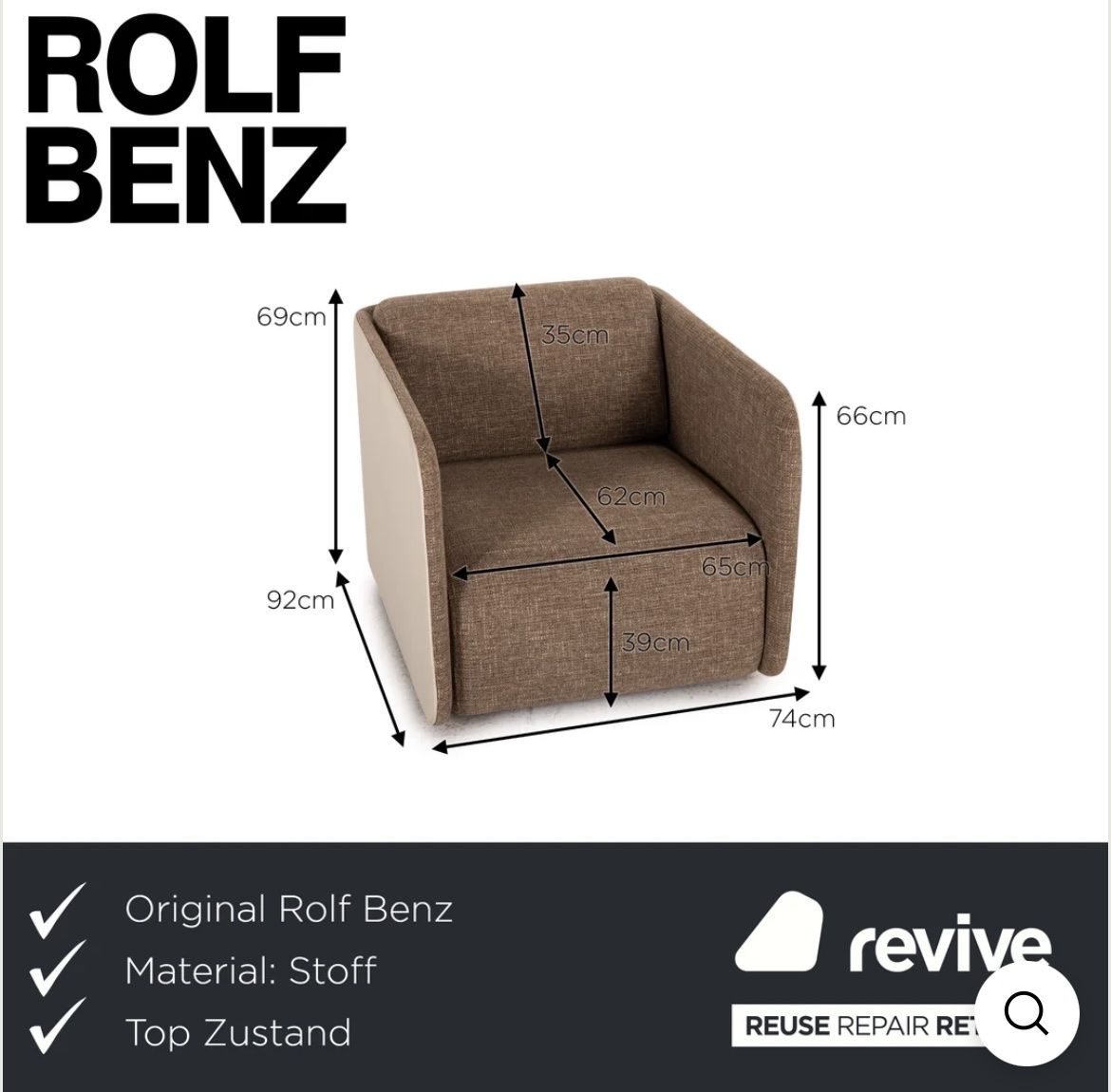 Rolf Benz Poltrone: Rolf Benz Sessel 6900 – Usato da Willerzell venduto da mma_6hpk 5