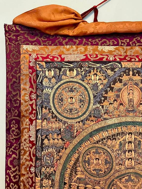 Dipinti: Thangka, tibetisches handgemaltes Rollbild – Usato da Zürich venduto da TomTom2011 2