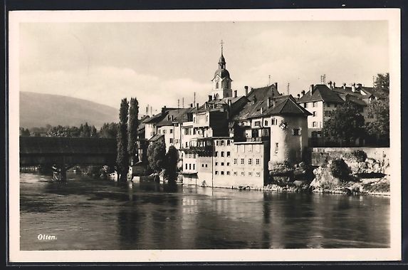 Cartes postales: Olten, Teilansicht mit Blick zur Kirche – D'occasion à Berlin par bartko-reher