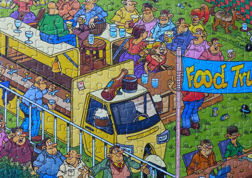Jan van Haasteren Comic Puzzle *Food Truck* 1500 Teile Kaufen auf Ricardo