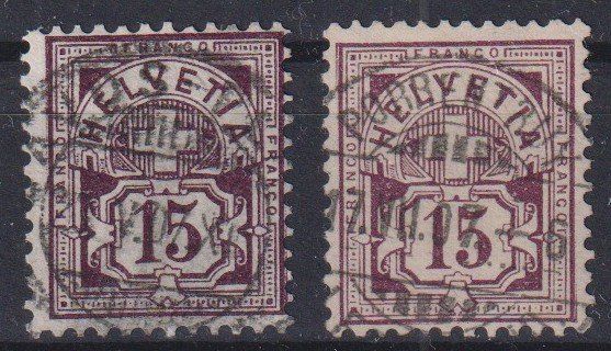 Alle Briefmarken: F12) Ziffermuster 80 - 85, 85A, sehe Scan – Gebraucht aus Claro von Chanty7 1