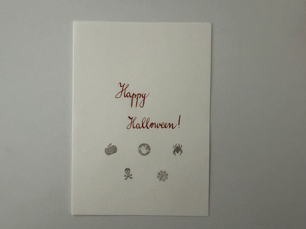 Stempel: Rubber Stamps Set: Halloween - Pumpkin Spider Ghost Skull – Neu (gemäss Beschreibung) aus Thun von dar_fz6y