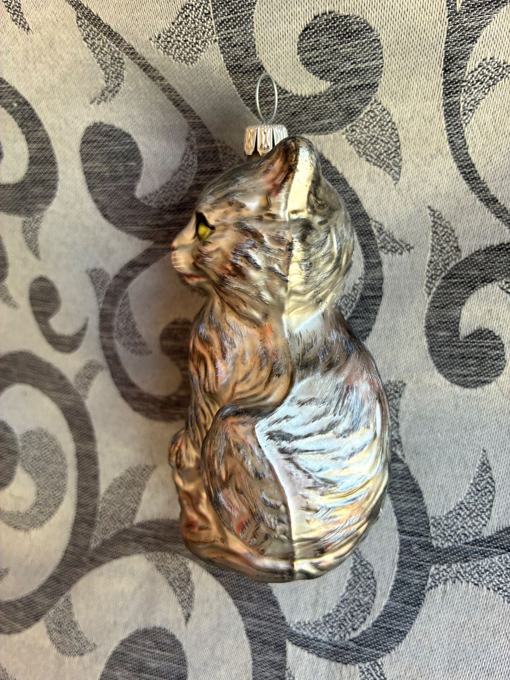Tutte le decorazioni: Silbergraue Katze Christbaumschmuck – Nuovo e nell'imballaggio originale da Alpnach Dorf venduto da marvo 2