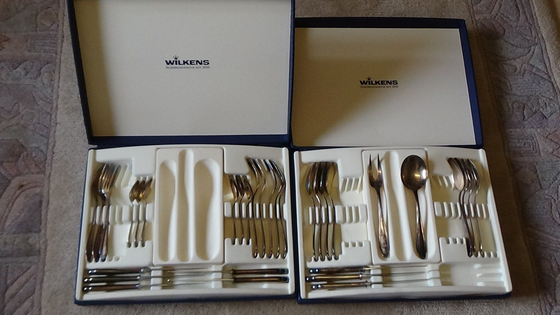 Bestecksets: Wilkens Silberbesteck 90 - 45 versilbert mit Original Boxen – Gebraucht aus Wiedlisbach von Bobesch10