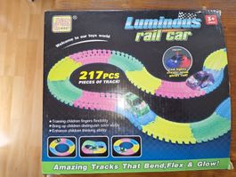 Luminous rail cars