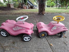 2 BIG Bobby Car Rutschautos pink akzeptabler Zustand
