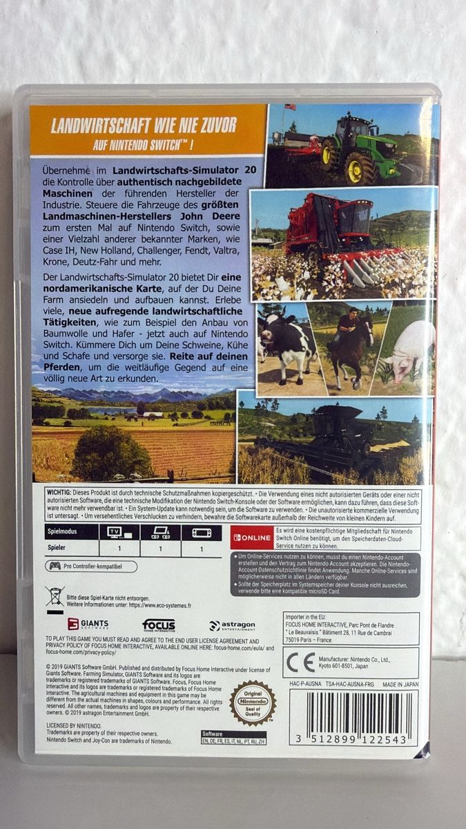 Nintendo Spiele: Farming Simulator 20 for Nintendo Switch - Great Condition! – Gebraucht aus Ehrendingen von bubulence 1