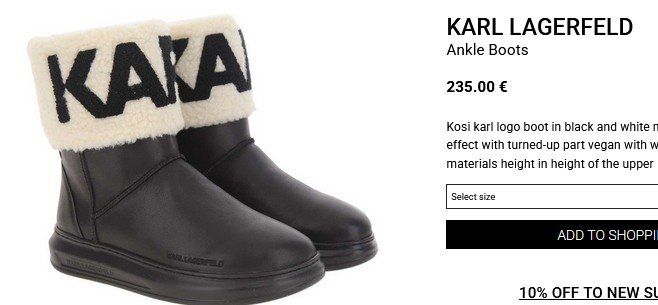 Karl Lagerfeld Scarpe da donna: Karl Lagerfeld Boots / bottes .36 – Usato da Collonges venduto da arashee 9