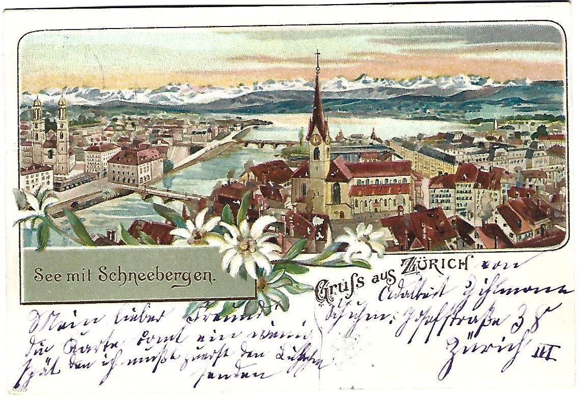Cartoline postali: Gruss aus Zürich Litho – Usato da Wetzikon ZH venduto da Brulu100