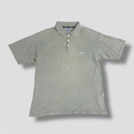 Nike vintage 90s brown polo shirt retro braun sommer tennis