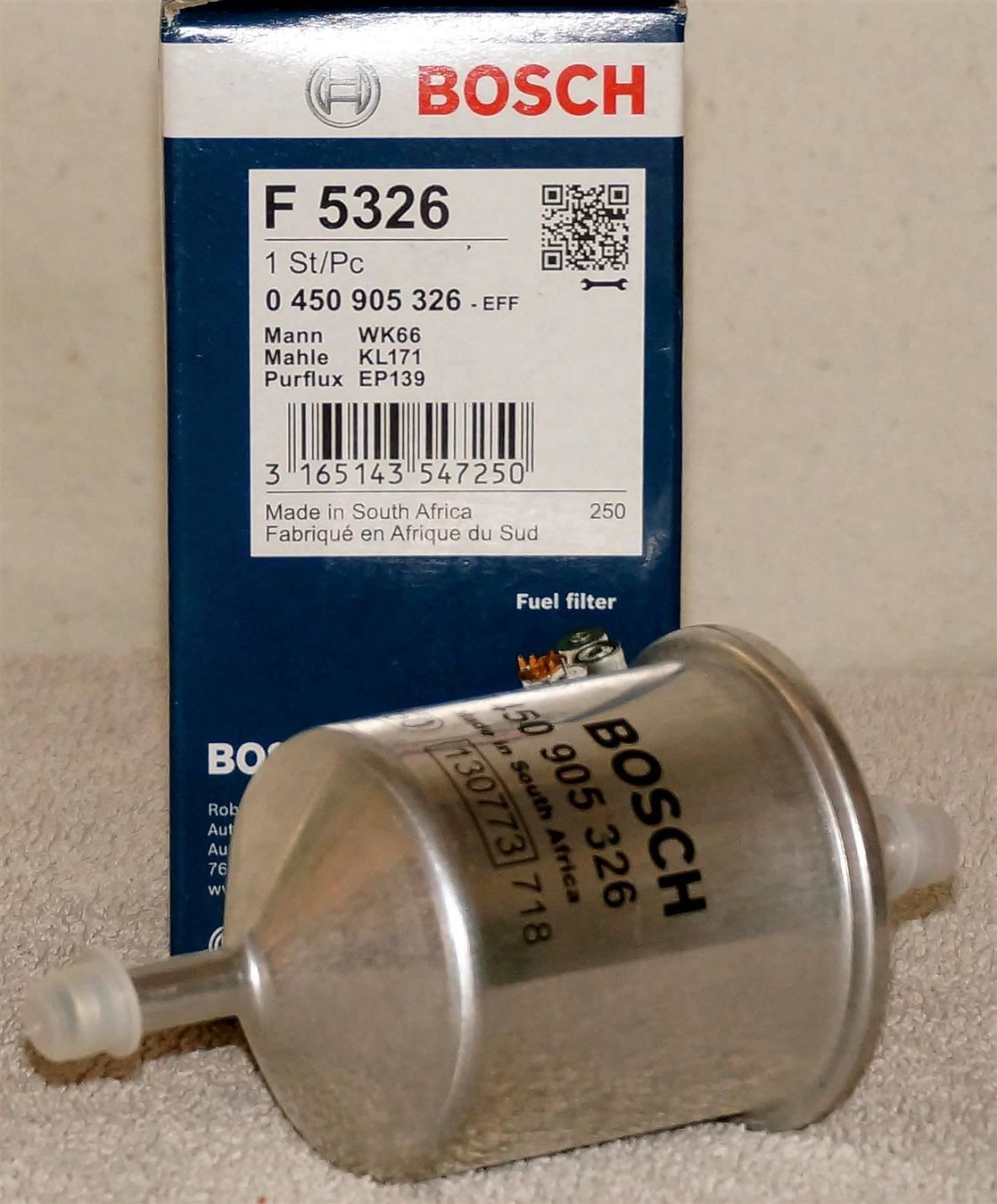 Bosch Ventilazione: Kraftstoffilter BOSCH F 5326 – Nuovo e nell'imballaggio originale da Rhäzüns venduto da Nina01 1