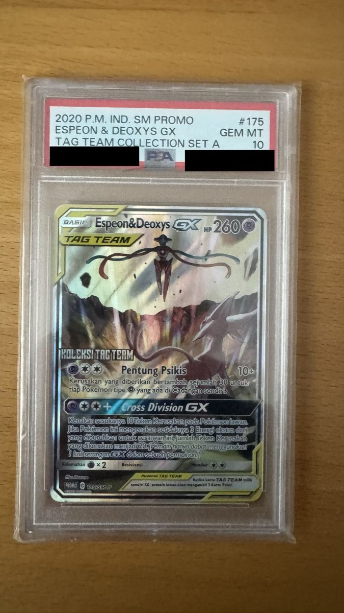 Pokemon Karte Espeon & Deoxys GX Tag Team PSA 10 (Neu (gemäss ...