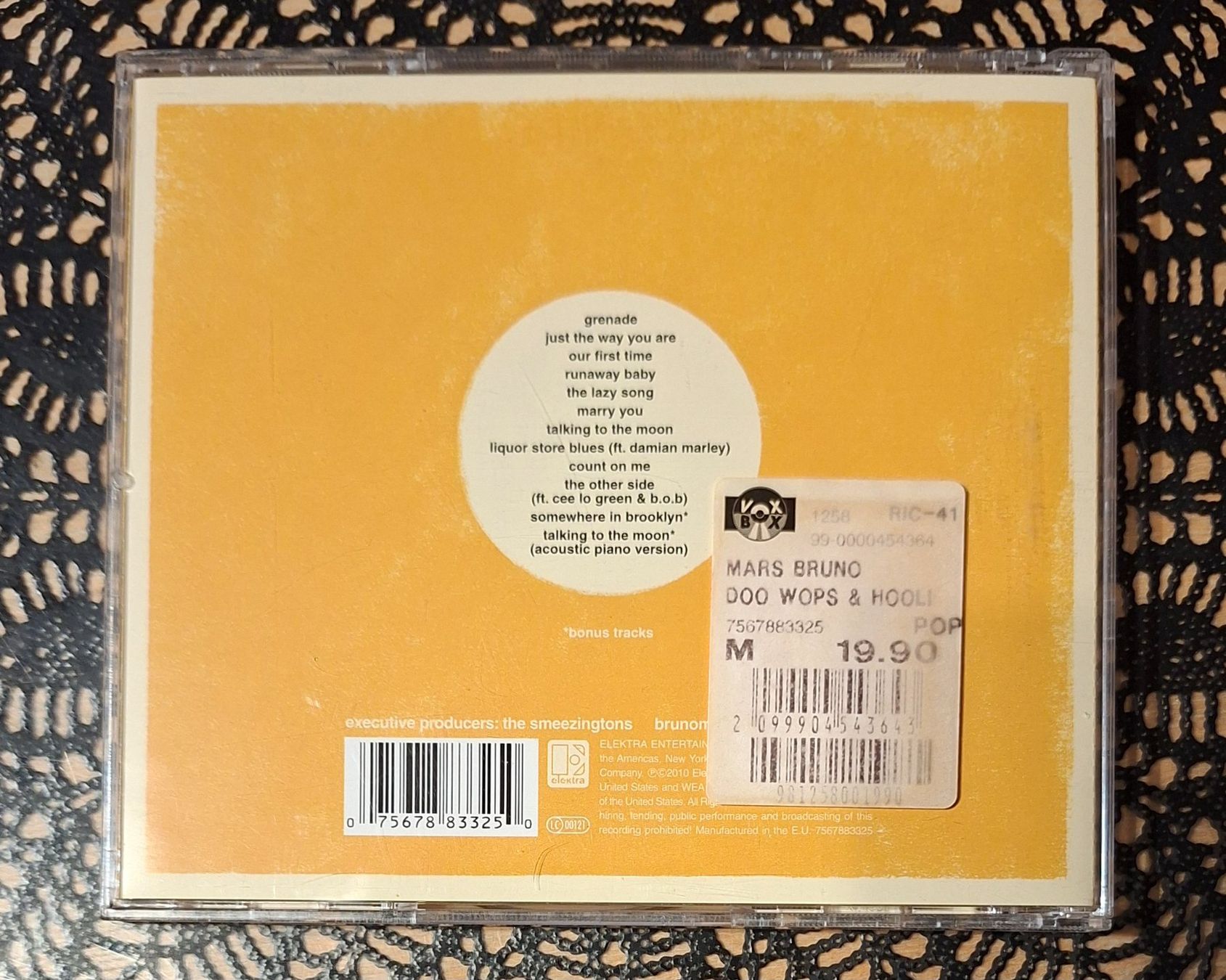 CDs: Bruno Mars ' Doo-Wops & Hooligans, USA Pop CD Album 2010 – Gebraucht aus Schönenberg TG von Gregolino76 1