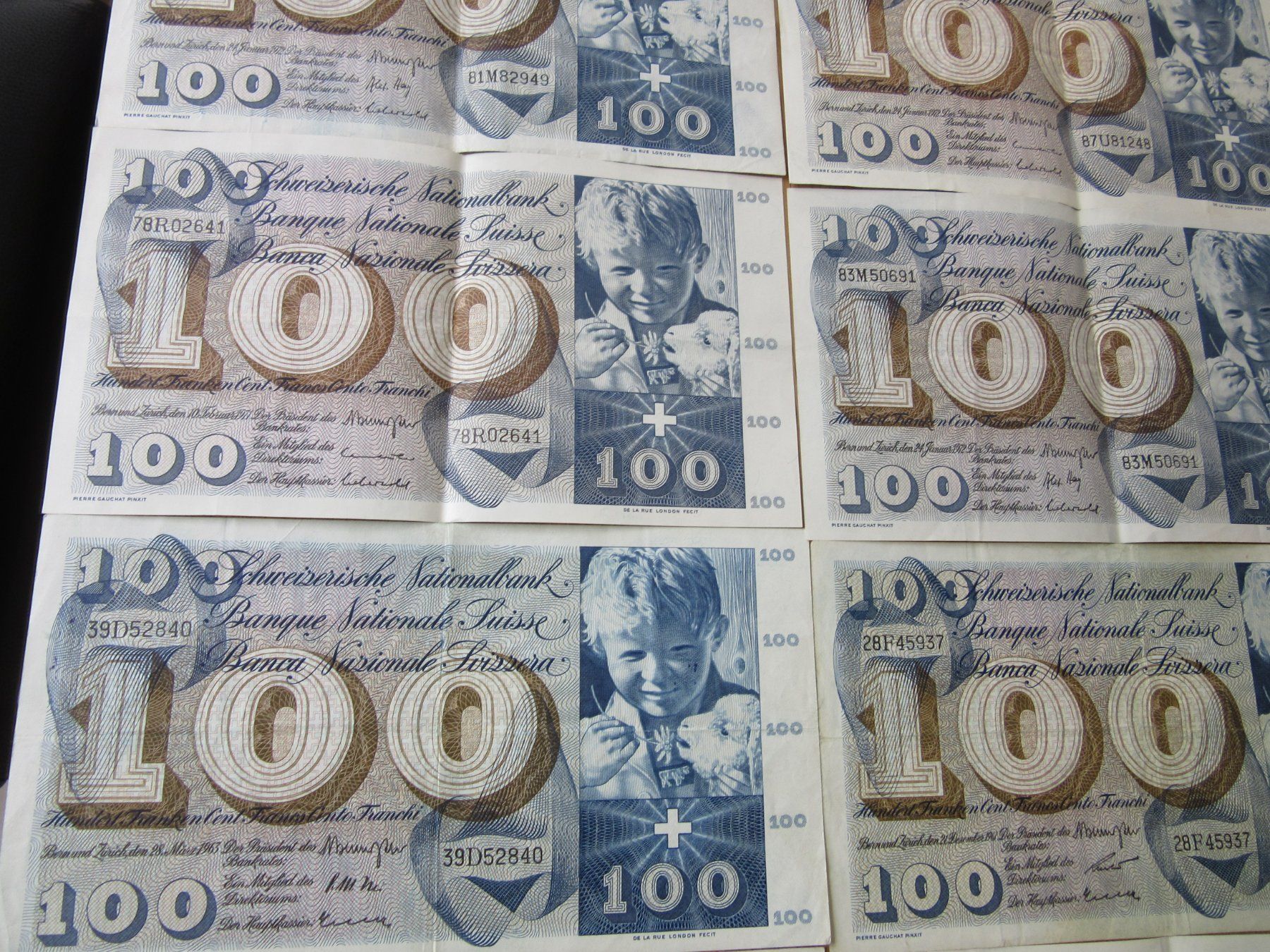 Banconote: Billets de 100 CHF suisses :  78 STK **Super Collection** – Usato da châtelaine venduto da VrenliNumis86 3