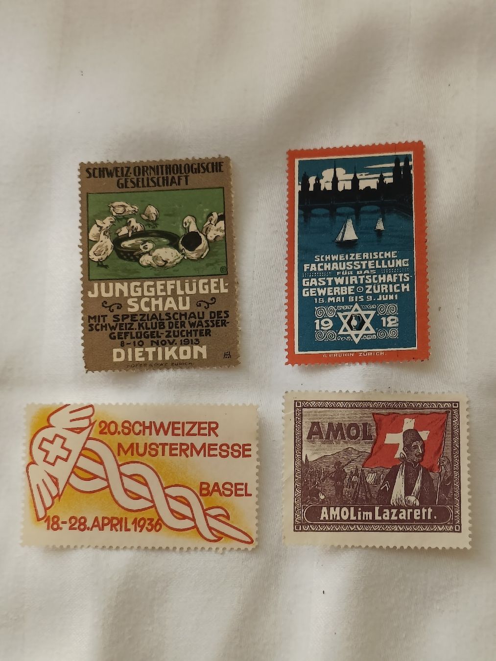 Tutti i francobolli: Litho Werbe Vignetten Briefmarken – Usato da Brugg AG venduto da Ente015
