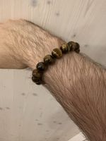 Armband Tigerauge grosse Beads