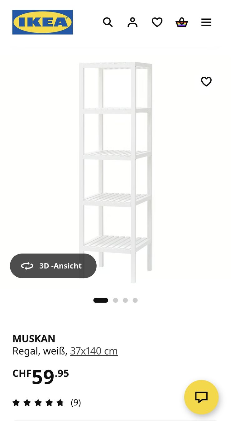 Ikea Scaffali: Muskan Ikea Regal – Usato da Gerolfingen venduto da karinaoberhofer 1