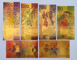 Goldige 9. Schweizer Banknotenserie - KEIN Zahlungsmittel!
