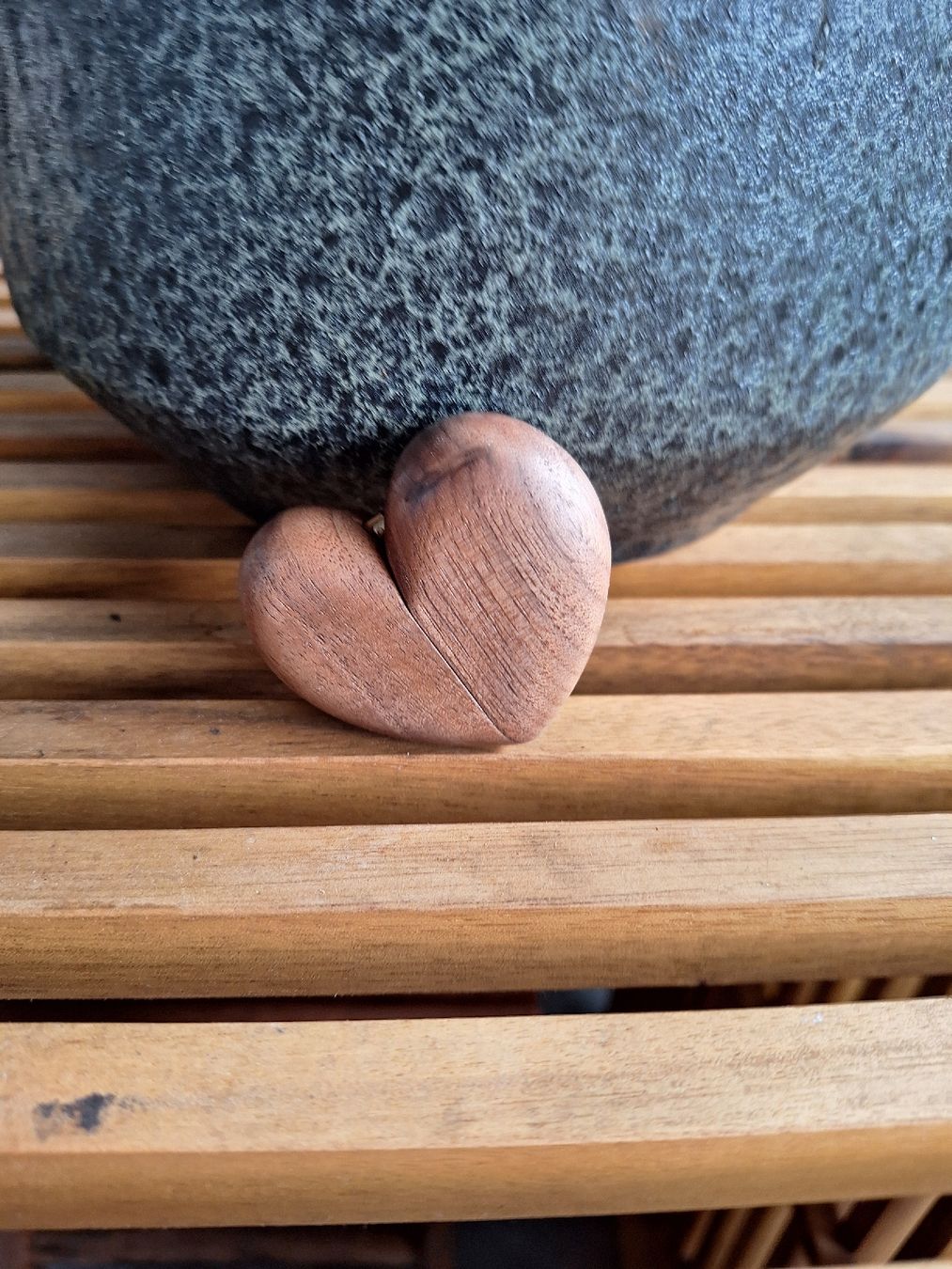 Anelli: Ringbox aus Holz Herzform – Nuovo e nell'imballaggio originale da Jona venduto da SL95 4