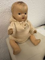 Vintage - Babypuppe 25 cm gross, gemalte Augen