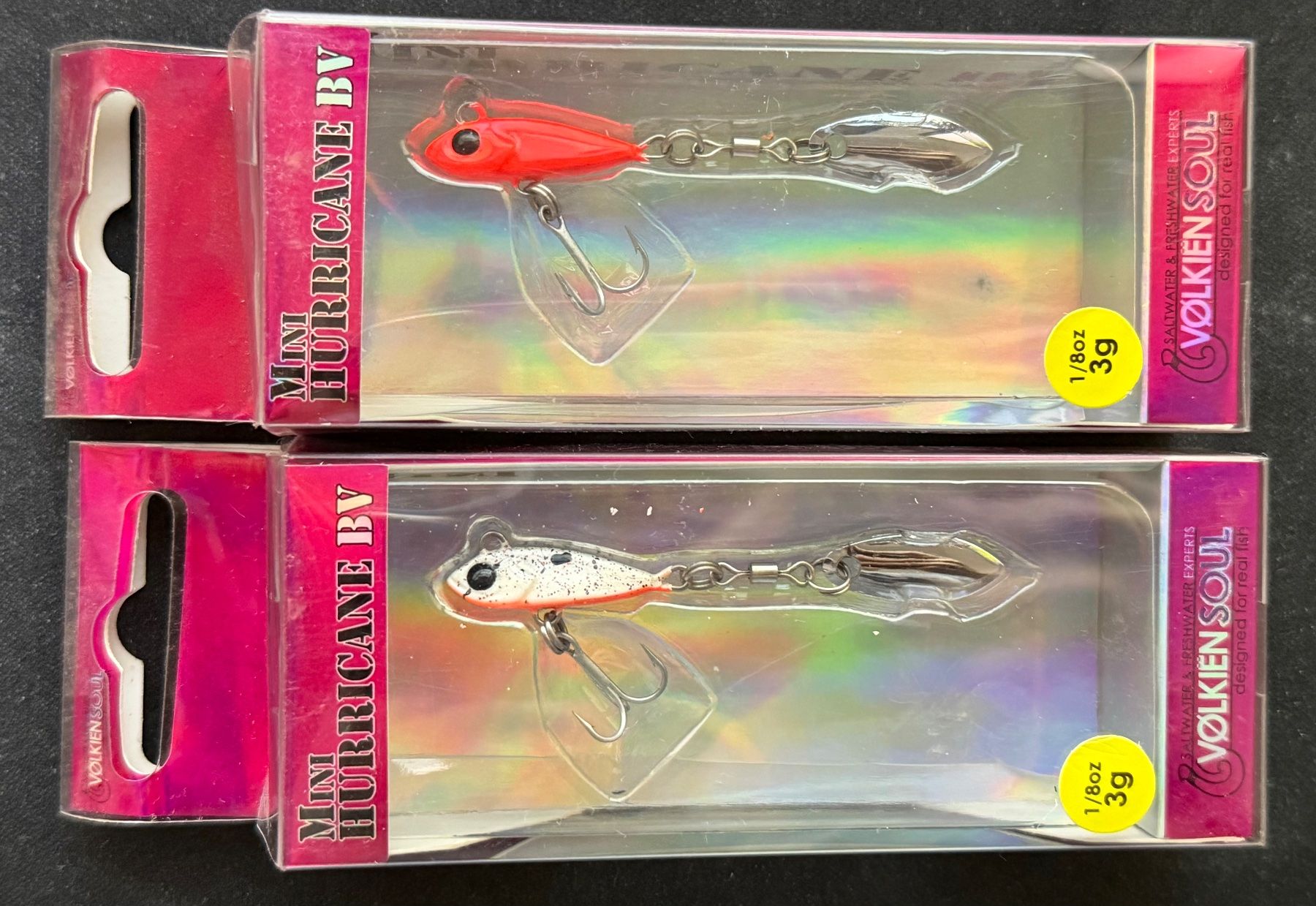 Esche: VOLKIËN Mini Hurricane BV - Jigspinner 2er Set – Nuovo e nell'imballaggio originale da Widnau venduto da Fishingtackle_Oggy