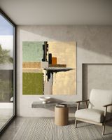 „Abstract Composition " XL Work in Earth Colors