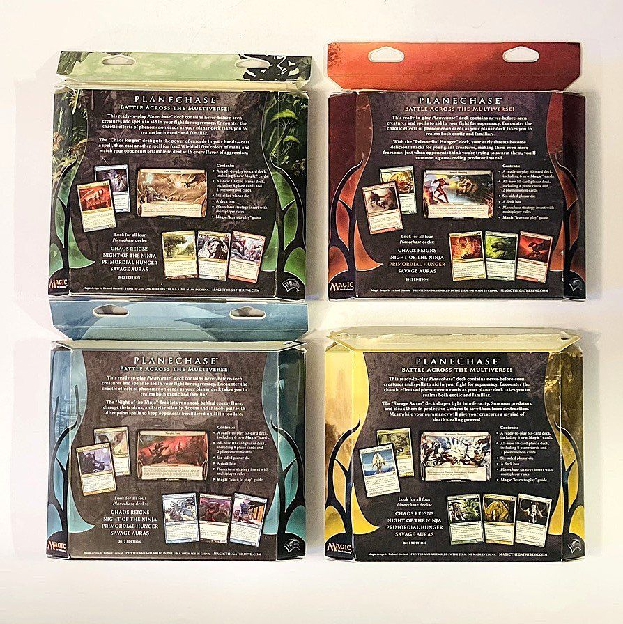 Magic The Gathering Sammelbilder & Trading cards: Magic The Gathering Planechase Decks 2012 4er Set englisch – Gebraucht aus Duggingen von nad_6yzh 1