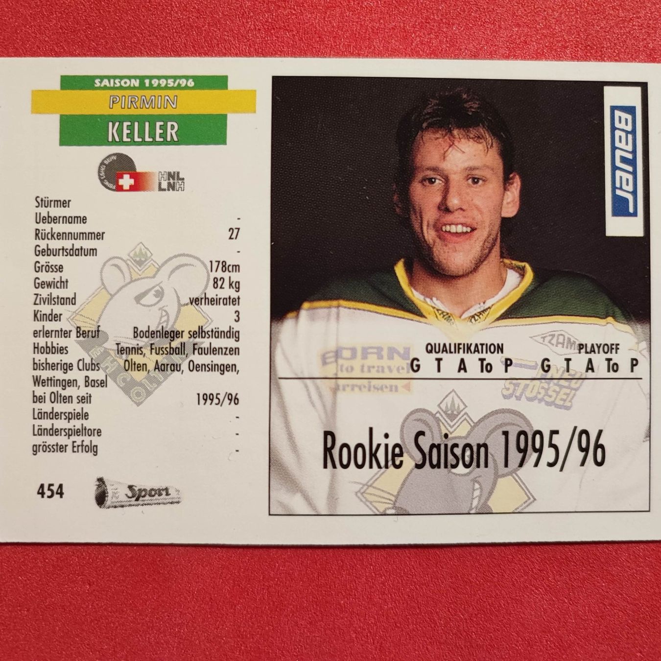 Sammelbilder & Trading cards: Pirmin Keller - EHC OLTEN - 1995/96 – Gebraucht aus Dübendorf von kb86_MOVIE 1
