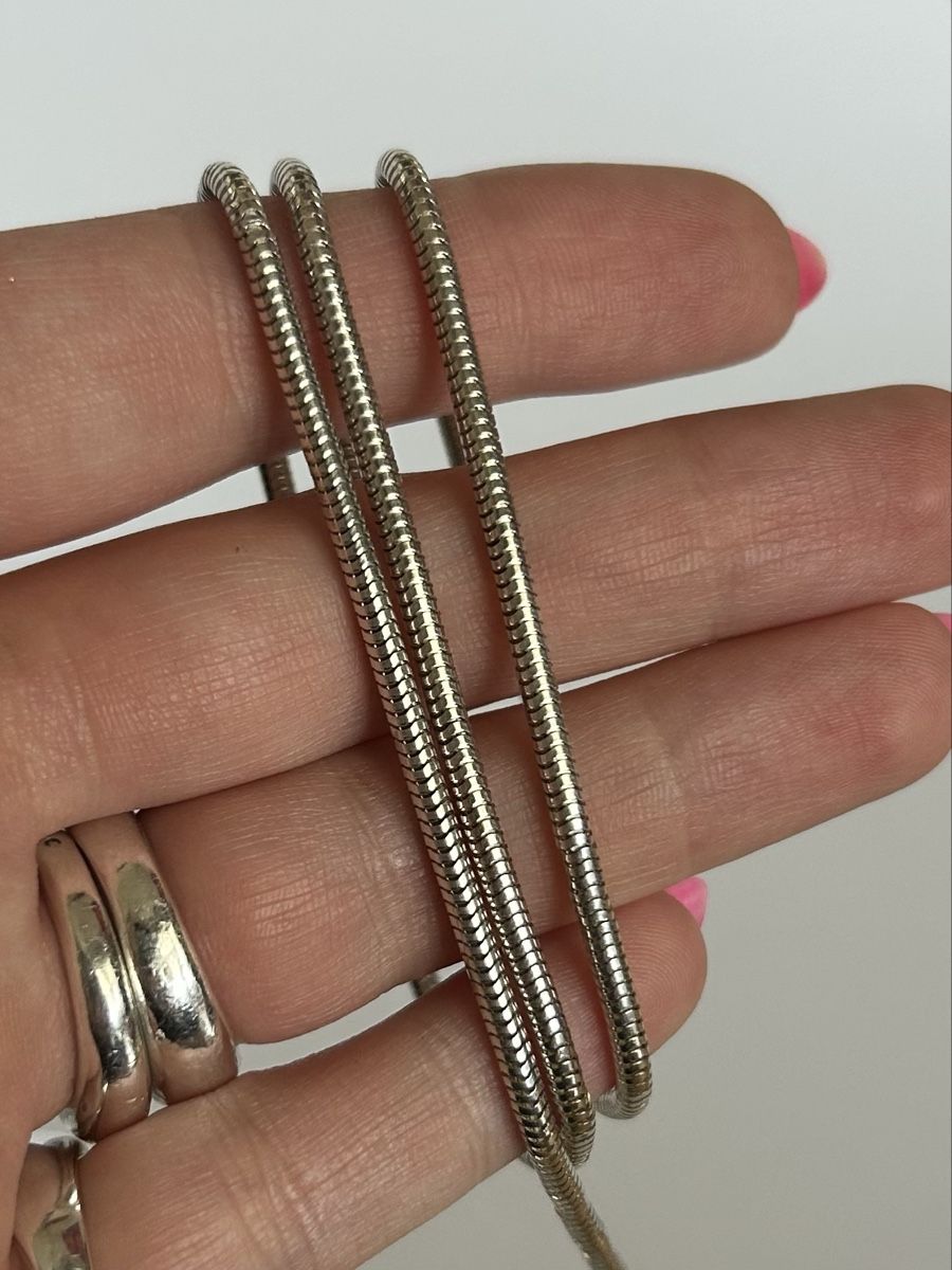 Catenine: Vintage 925 Silber Schlangenkette – Usato da Bern venduto da Ilikebluegems 2