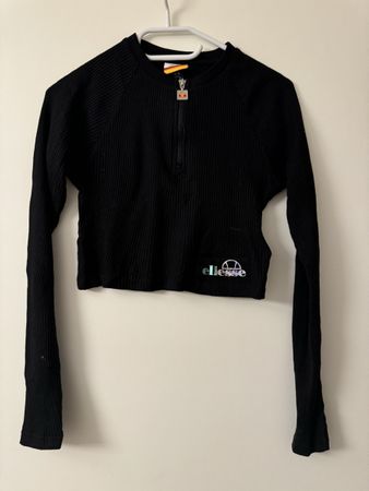 Top Ellesse noir à manches longues - Taille 38