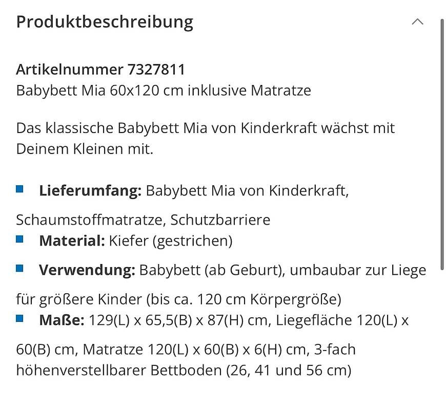 Betten: Babybett – Gebraucht aus Wiesendangen von turgay1408 1