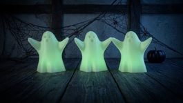 3er-Set Deko-Geister – Glow in the Dark (Halloween / Spooky)