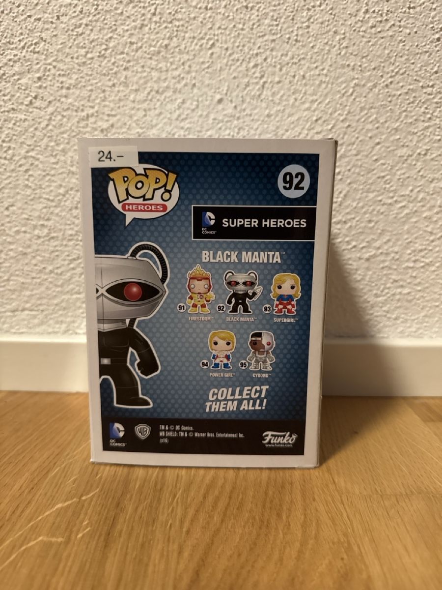 Funko Figuren: Funko Pop Black Manta 92 Super Heroes  – Neu und originalverpackt aus Suhr von Dominick 2