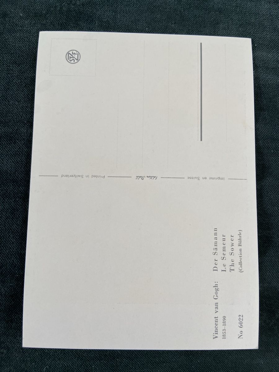 Cartoline postali: Postkarte Vincent van Gogh Der Sämann – Usato da Luzern venduto da waterfront1 1