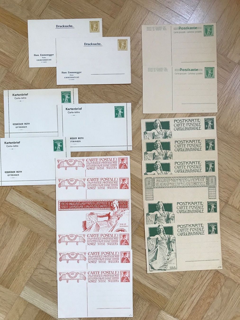 Cartoline: 19 Kartenbriefe und Postkarten ungebraucht – Nuovo (secondo la descrizione) da stäfa venduto da brandy66