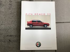 Alfa Romeo 33 Verkaufsprospekt 16 Seiten 1987 in deutsch