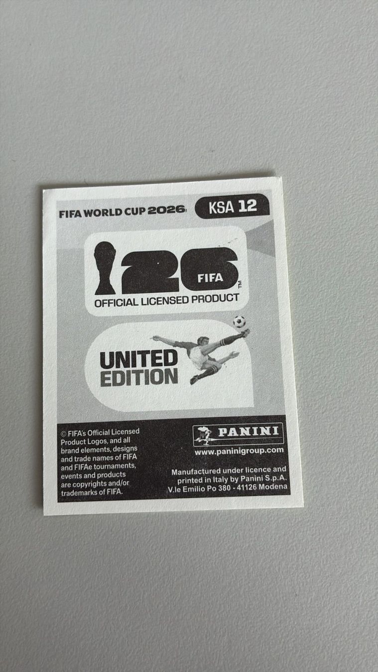 Panini Carte collezionabili: Carte panini 2026 - KSA 12 – Nuovo (secondo la descrizione) da La Neuveville venduto da Ibo2300 1